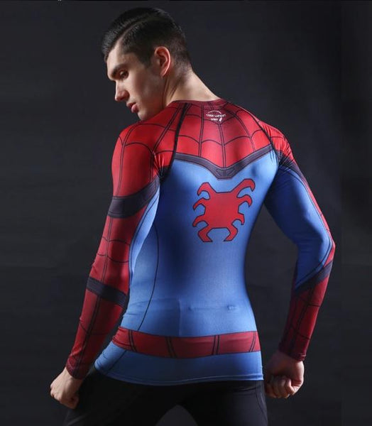 Spiderman "Classic" Compression Long Sleeve Rashguard-RashGuardStore