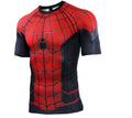 Spiderman 'Far From Home' Compression Short Sleeve Rashguard-RashGuardStore