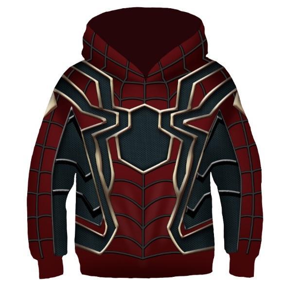Spiderman 'Infinity War' Iron Spider Kids Hoodie-RashGuardStore