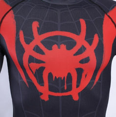 Spiderman 'Into The Spiderverse' Miles Morales Compression Short Sleeve Rashguard-RashGuardStore