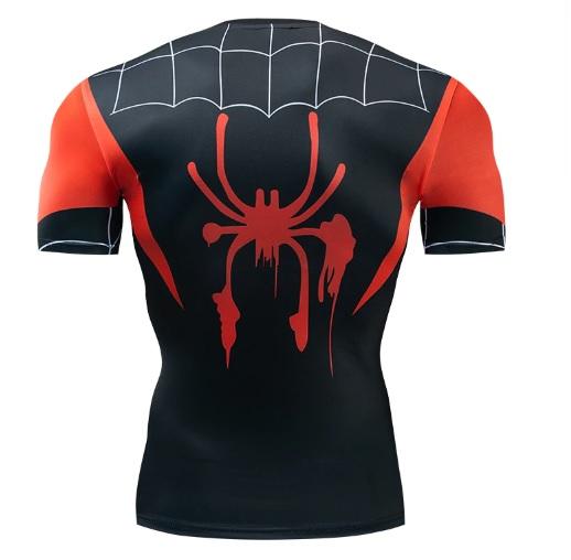 Spiderman 'Into The Spiderverse' Miles Morales Dri-Fit Short Sleeve Rashguard-RashGuardStore