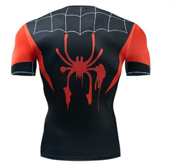 Spiderman 'Into The Spiderverse' Miles Morales Dri-Fit Short Sleeve Rashguard-RashGuardStore