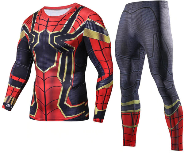 Spiderman 'Iron Spider' Compression Rashguard Set-RashGuardStore
