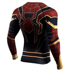 Spiderman "Iron Spider" Infinity War Compression Long Sleeve Rashguard-RashGuardStore