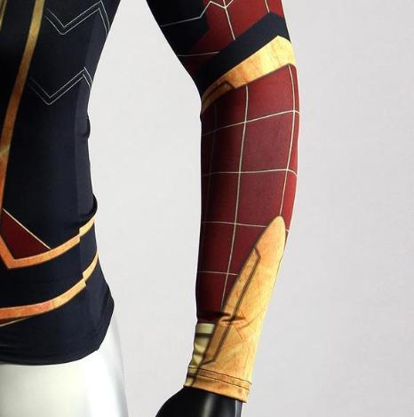 Spiderman "Iron Spider" Infinity War Compression Long Sleeve Rashguard-RashGuardStore