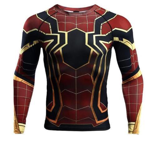 Spiderman "Iron Spider" Infinity War Compression Long Sleeve Rashguard-RashGuardStore
