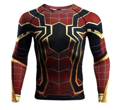 Spiderman "Iron Spider" Infinity War Compression Long Sleeve Rashguard-RashGuardStore