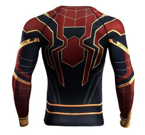 Spiderman "Iron Spider" Infinity War Compression Long Sleeve Rashguard-RashGuardStore