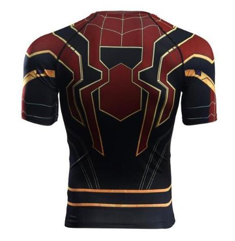 Spiderman "Iron Spider" Infinity War Compression Short Sleeve Rashguard-RashGuardStore