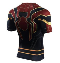 Spiderman "Iron Spider" Infinity War Compression Short Sleeve Rashguard-RashGuardStore