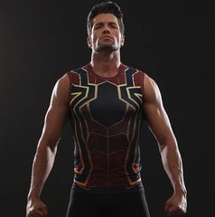 Spiderman "Iron Spider" Infinity War Compression Tank Top-RashGuardStore