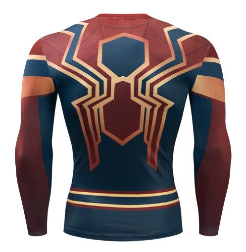 Spiderman "Iron Spider" Infinity War Dri-Fit Long Sleeve Rashguard-RashGuardStore