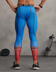 Spiderman Men'S Compression Leggings Grappling Spats-RashGuardStore