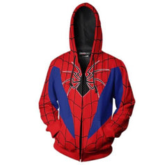 Spiderman 'Mkiv Armor' Zip Up Hoodie-RashGuardStore