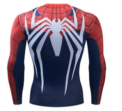 Spiderman "PS4 Advanced Suit" Dri-Fit Long Sleeve Rashguard-RashGuardStore