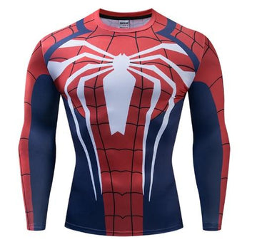 Spiderman "PS4 Advanced Suit" Dri-Fit Long Sleeve Rashguard-RashGuardStore