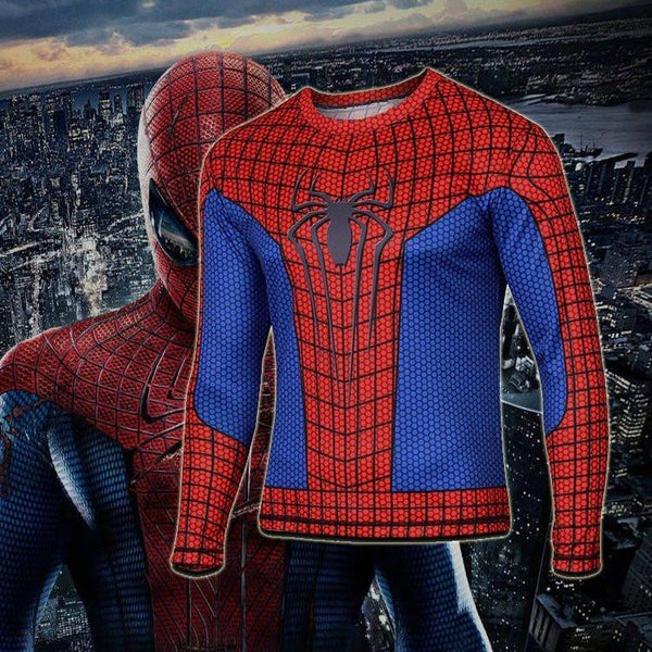 Spiderman "Spiderman 2" Compression Long Sleeve Rashguard-RashGuardStore