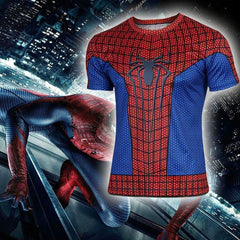 Spiderman "Spiderman 2" Compression Short Sleeve Rash Guard-RashGuardStore