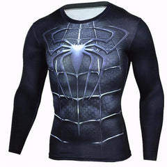 Spiderman "Spiderman 3" Compression Long Sleeve Rashguard-RashGuardStore