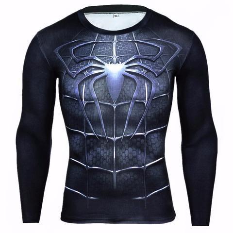 Spiderman "Spiderman 3" Compression Long Sleeve Rashguard-RashGuardStore