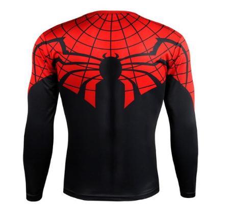 Spiderman "Superior" Compression Long Sleeve Rash Guard-RashGuardStore