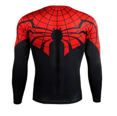 Spiderman "Superior" Compression Long Sleeve Rash Guard-RashGuardStore