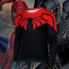 Spiderman "Superior" Compression Long Sleeve Rash Guard-RashGuardStore