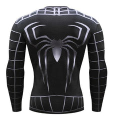 Spider Man "Symbiote 2" Compression Long Sleeve Rashguard