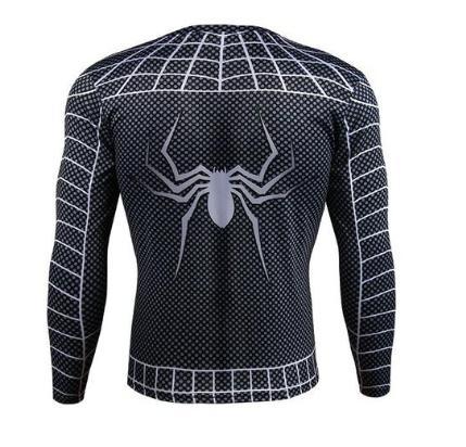 Spiderman "Symbiote" Compression Long Sleeve Rashguard-RashGuardStore