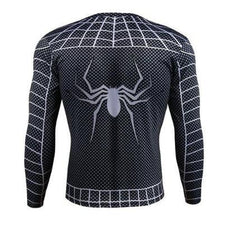 Spiderman "Symbiote" Compression Long Sleeve Rashguard-RashGuardStore
