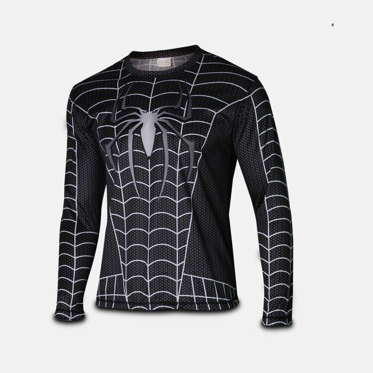 Spiderman "Symbiote" Compression Long Sleeve Rashguard-RashGuardStore