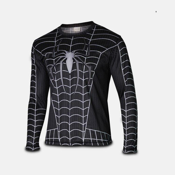Spiderman "Symbiote" Compression Long Sleeve Rashguard-RashGuardStore