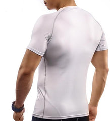 Superman "Gold S Hero Revealed" Compression Short Sleeve Rashguard-RashGuardStore