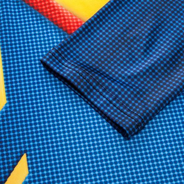 Superman "Powersuit Classic" Premium Dri-Fit Long Sleeve Rashguard-RashGuardStore