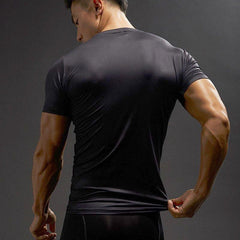 Superman "Son Of Superman" Compression Short Sleeve Rashguard-RashGuardStore