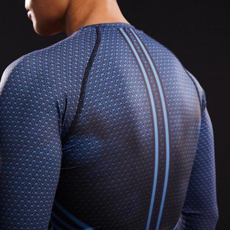 Superman "Young Justice" Long Sleeve Compression Rashguard-RashGuardStore