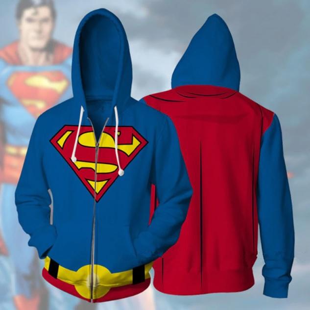 Superman Zip Up Hoodie-RashGuardStore
