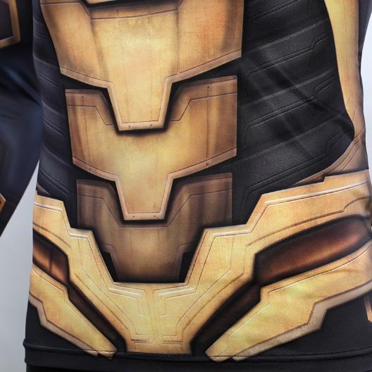 Thanos 'End Game Armor' Premium Compression Long Sleeve Rash Guard-RashGuardStore