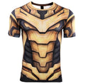 Thanos 'End Game Armor' Premium Compression Short Sleeve Rash Guard-RashGuardStore