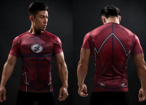 The Flash 'Classic' Compression Short Sleeve Rash Guard-RashGuardStore