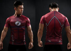 The Flash 'Classic' Compression Short Sleeve Rash Guard-RashGuardStore