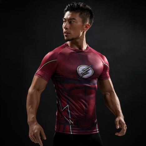 The Flash 'Classic' Compression Short Sleeve Rash Guard-RashGuardStore
