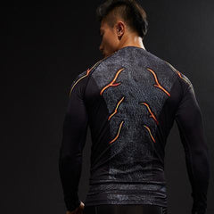 The Flash "Dark" Compression Long Sleeve Rashguard-RashGuardStore