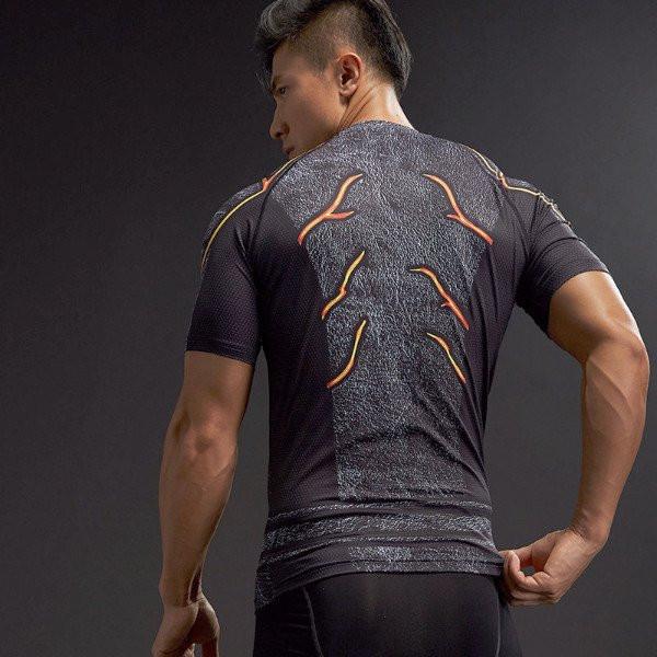 The Flash "Dark" Compression Short Sleeve Rashguard-RashGuardStore
