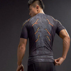 The Flash "Dark" Compression Short Sleeve Rashguard-RashGuardStore