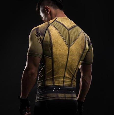 The Flash 'Reverse' Compression Short Sleeve Rash Guard-RashGuardStore