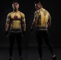 The Flash 'Reverse' Compression Short Sleeve Rash Guard-RashGuardStore