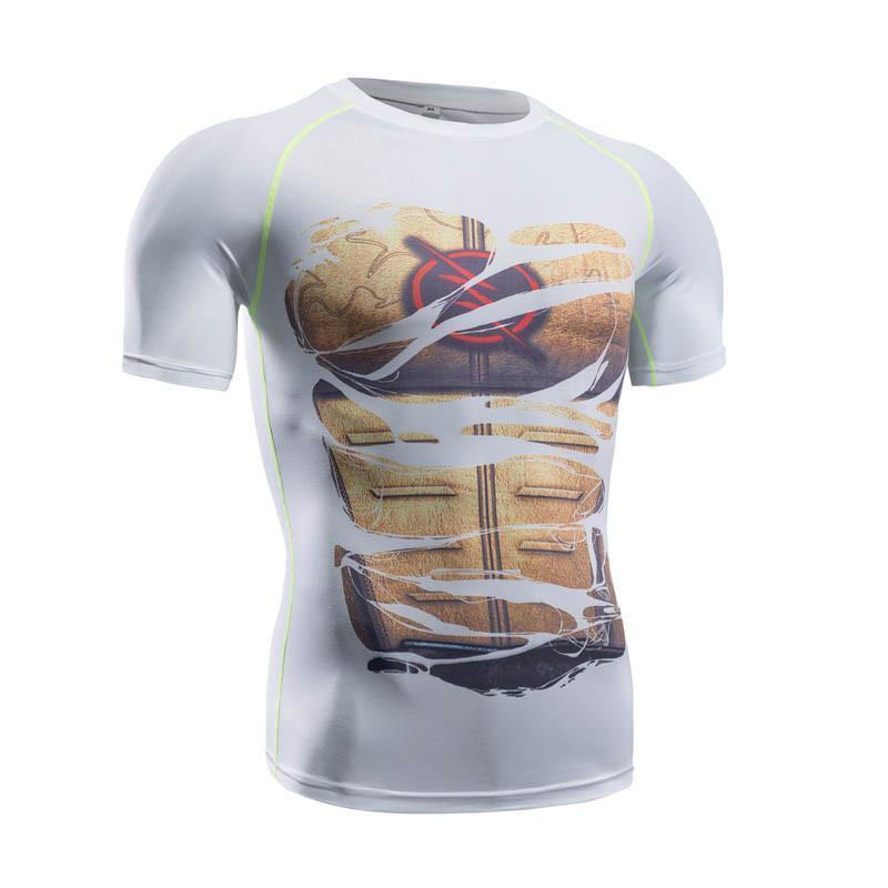 The Flash Reverse "Hero Revealed" Compression Short Sleeve Rash Guard-RashGuardStore