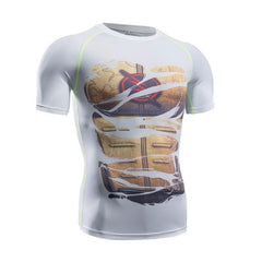 The Flash Reverse "Hero Revealed" Compression Short Sleeve Rash Guard-RashGuardStore