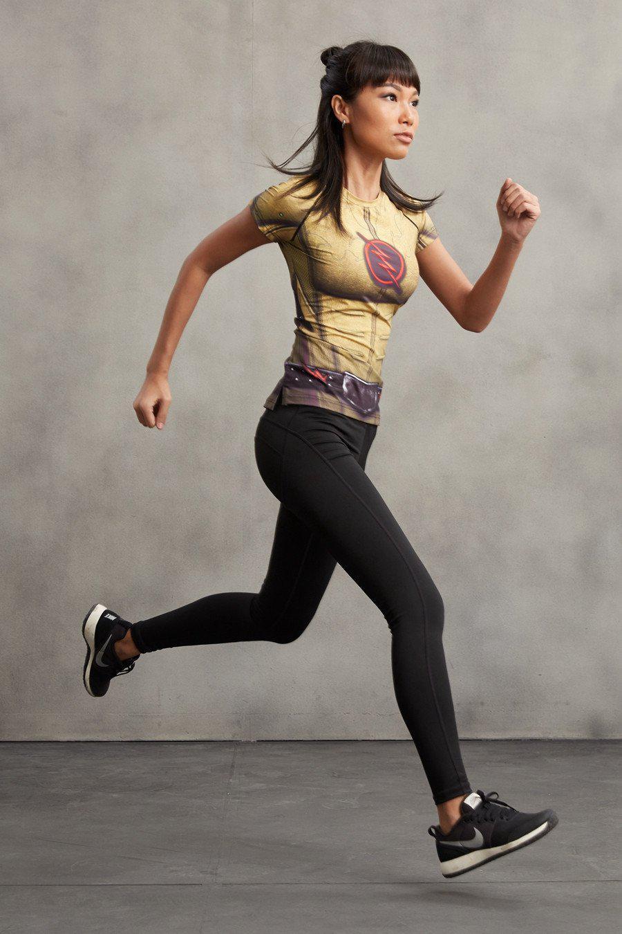 The Flash "Reverse" Women's Compression Rashguard-RashGuardStore